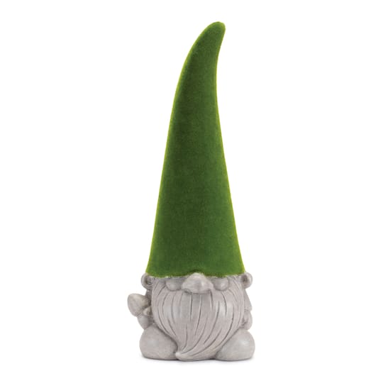 16.5" Mossy Terra Cotta Gnome Statues, 2ct.